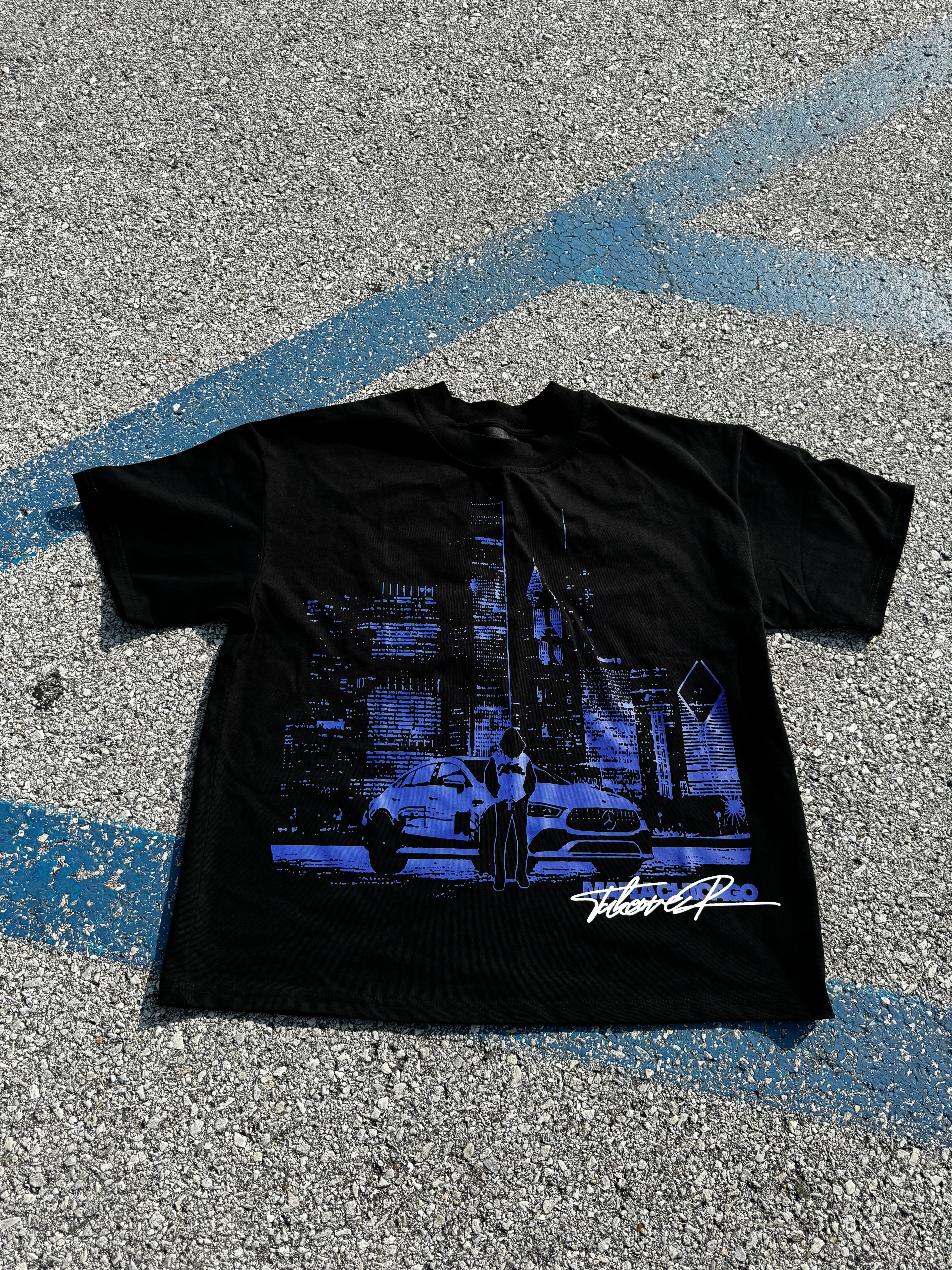 MIDNIGHT BLUE CITY TEE