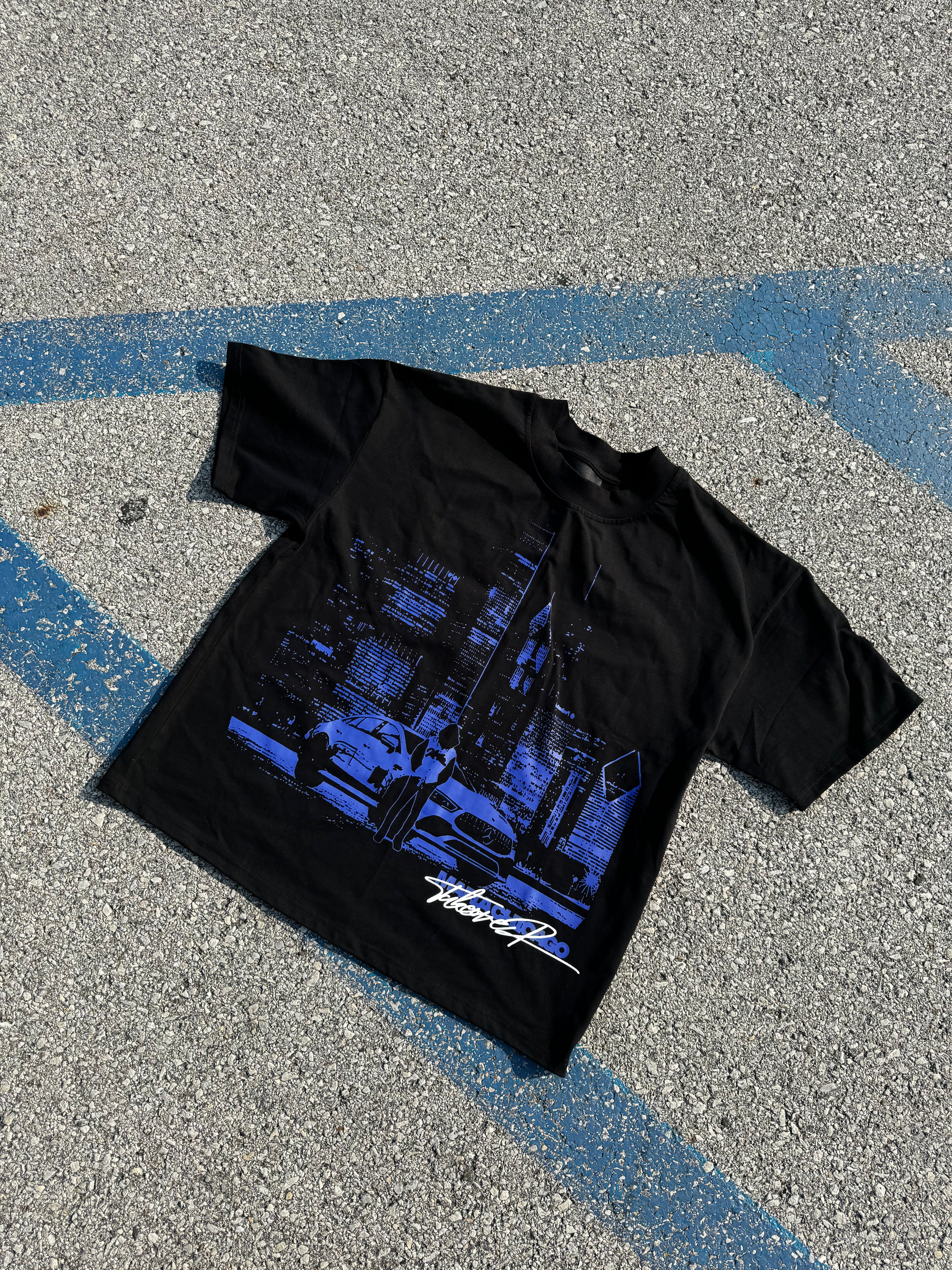 MIDNIGHT BLUE CITY TEE